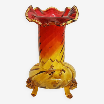 "Art Decò" glass vase. Spain, 1940s.