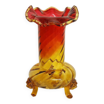 "Art Decò" glass vase. Spain, 1940s.