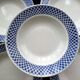 5 Hollow plates opaque porcelain from Badonviller