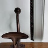 School wall coat rack, antique, 2 hooks, 50 cm