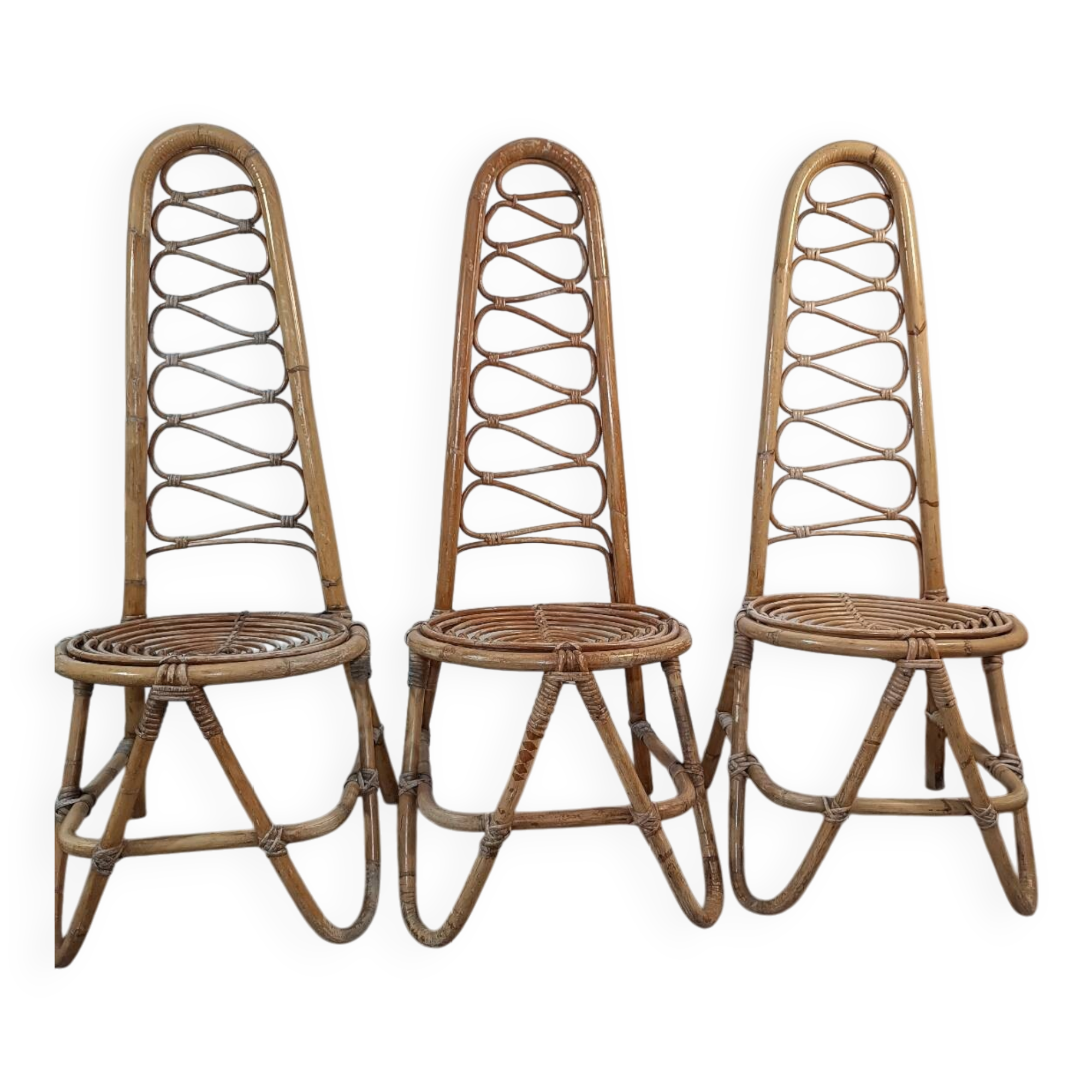Trio de chaises par Dirk Van Sliedregt Années 1960