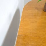 Ronde ovale eiken uitschuifbare eettafel