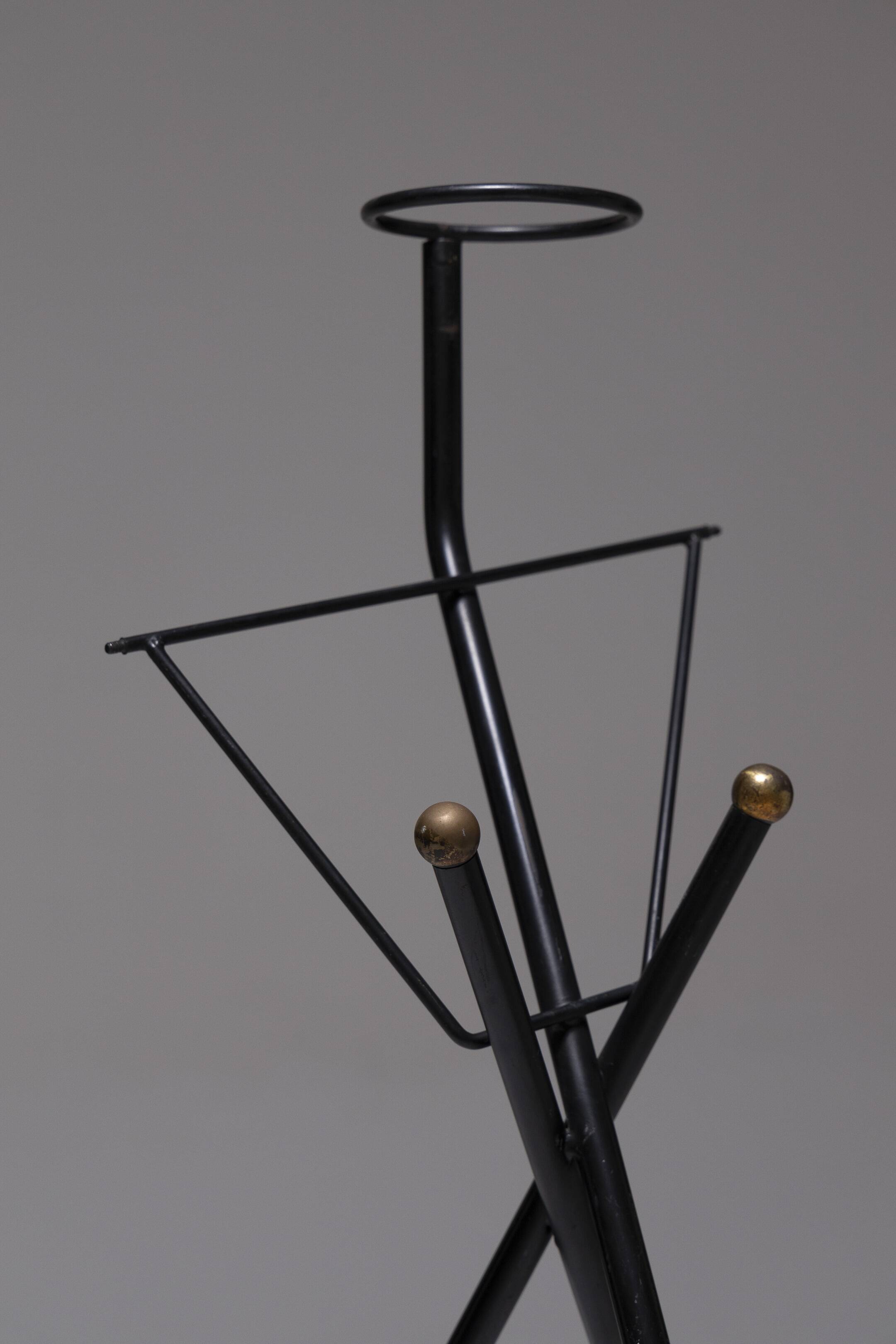 Wrought iron ashtray holder, 1950s