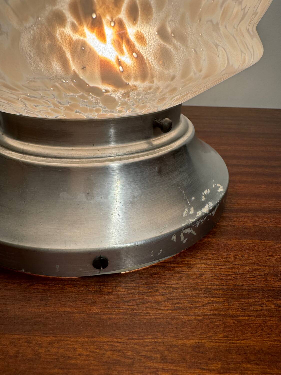 Plafonnier ou lampe verre de Clichy Art Déco