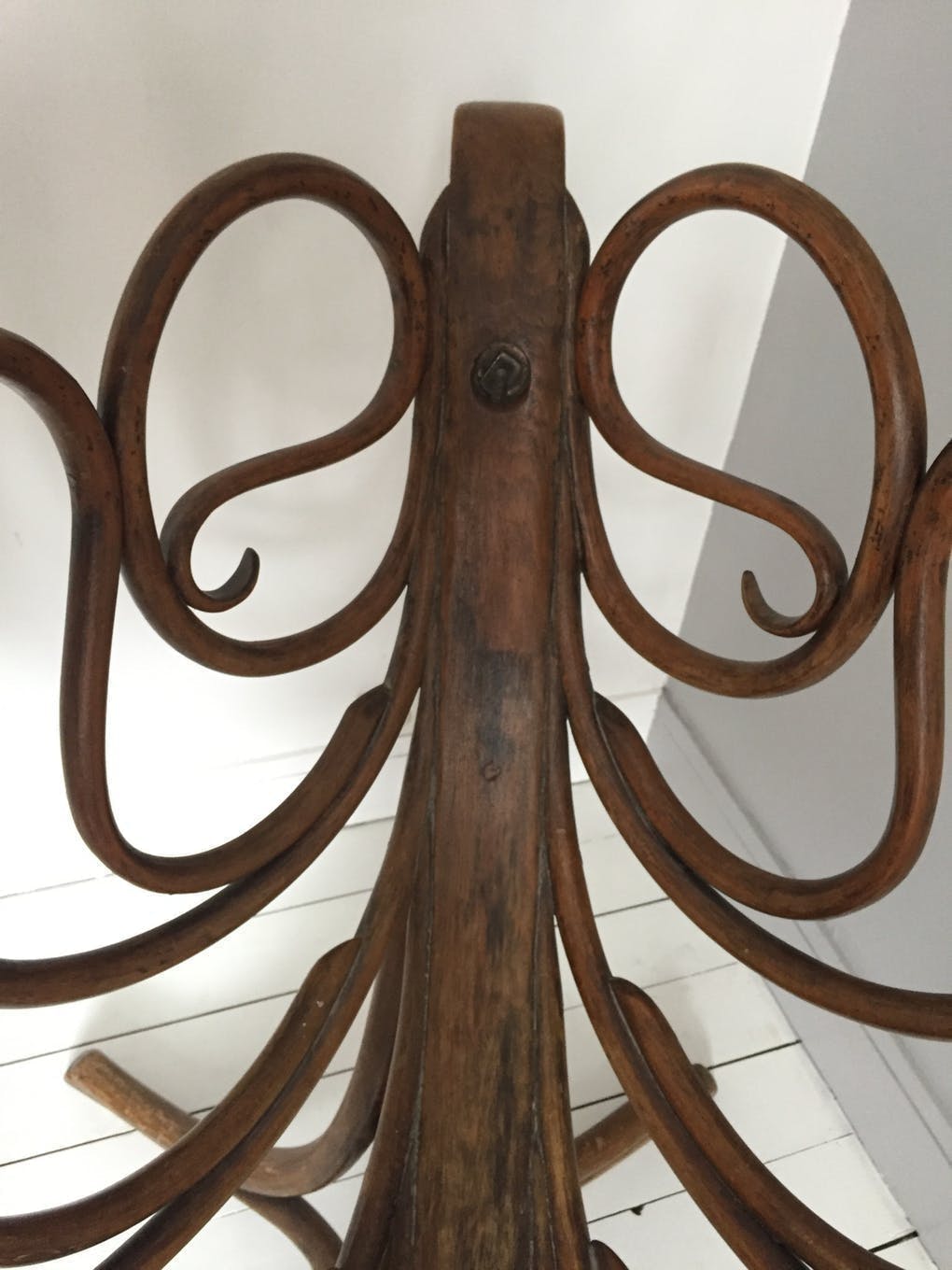 Vintage bentwood baby bed cradle