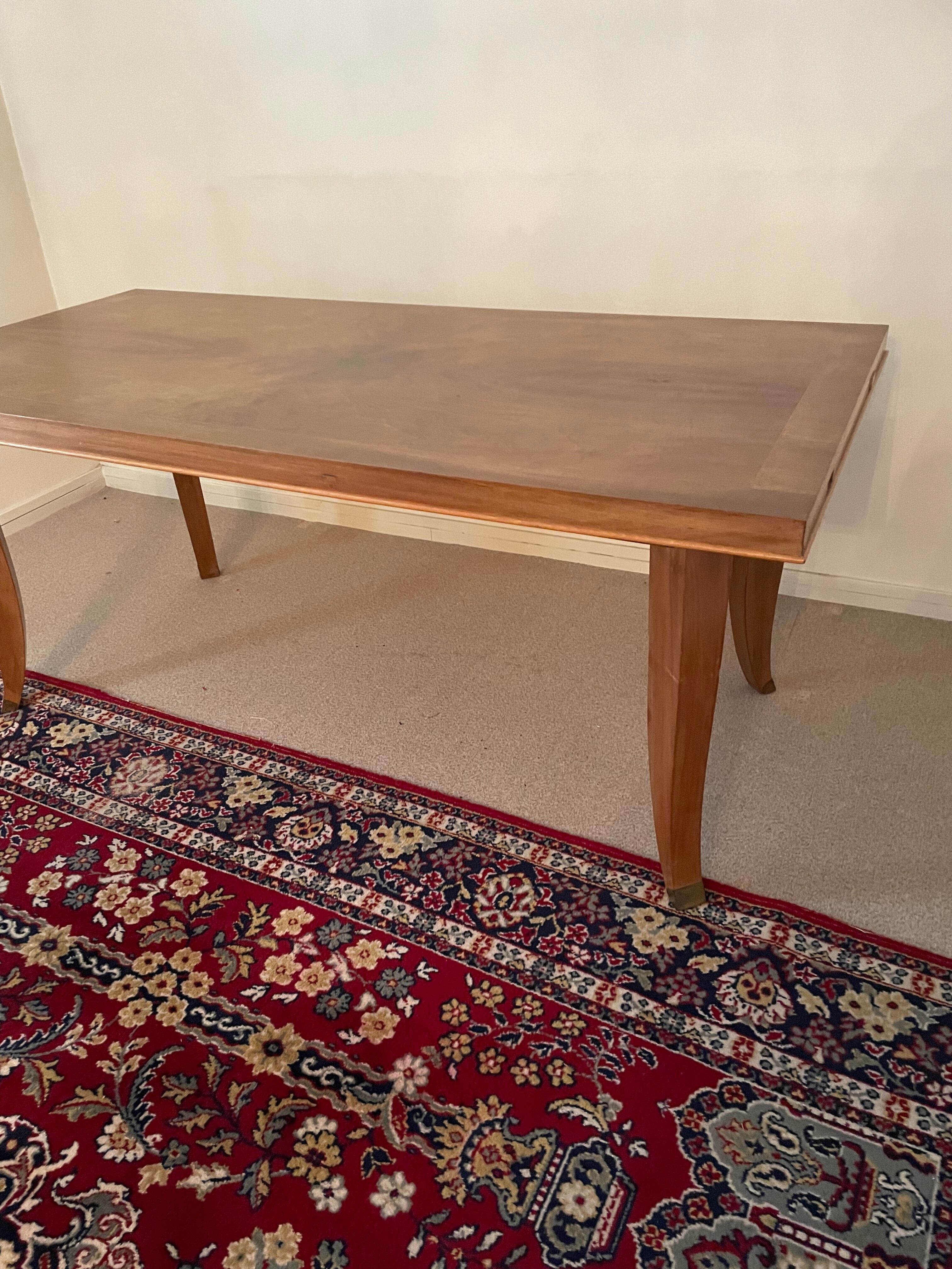 Dining table walnut art deco