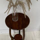 Wooden pedestal table