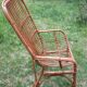Old rattan armchair
