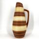 Vase vintage Scheurich Keramik beige et marron, 1960