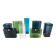 Set of 8 ISI vases in colored glass Lennart Andersson Gullaskruf, 1960