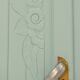 Restored art deco cabinet, mustache feet