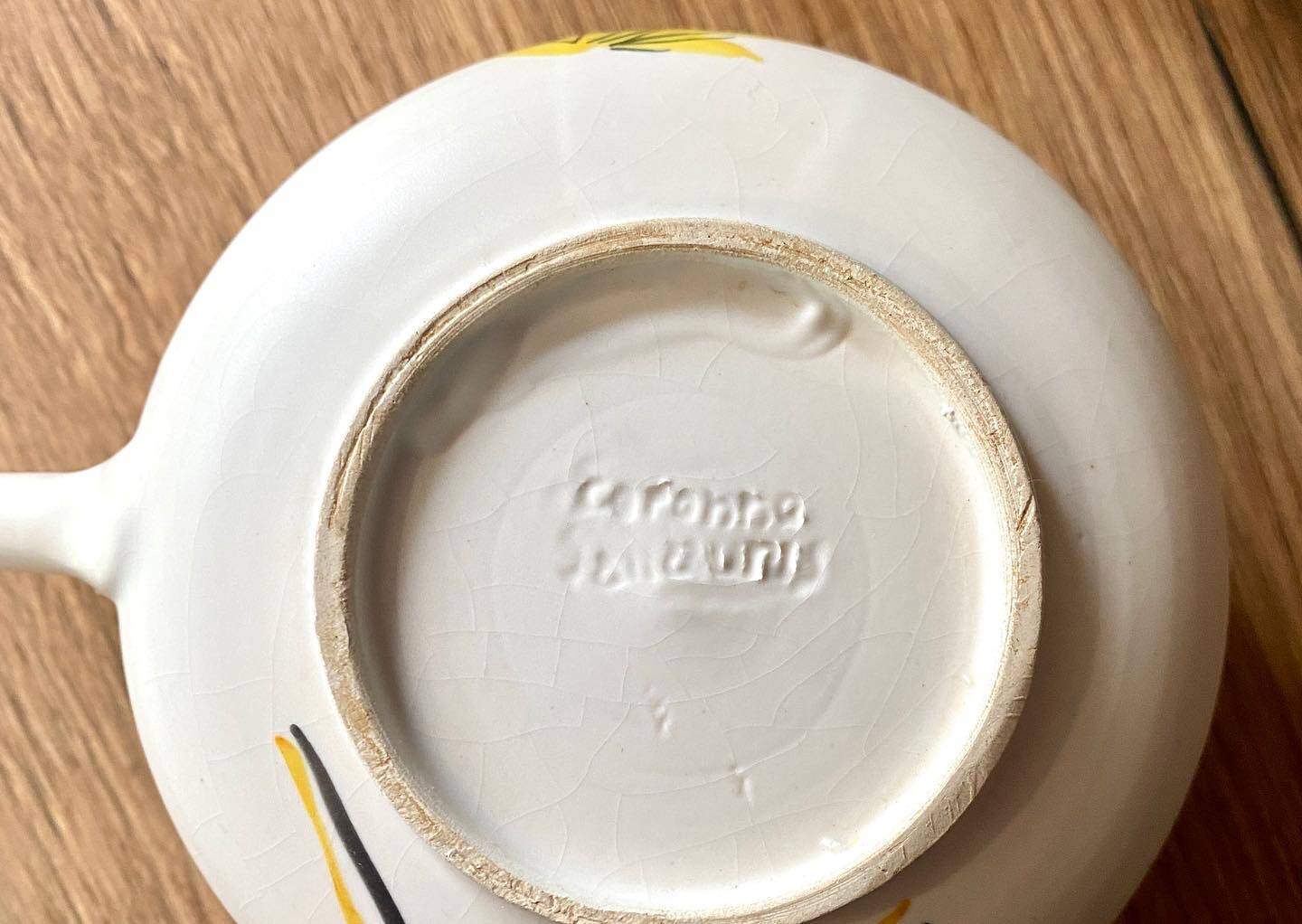 Duo tea or coffee service by the Cerenne workshop in Vallauris, circa 1955