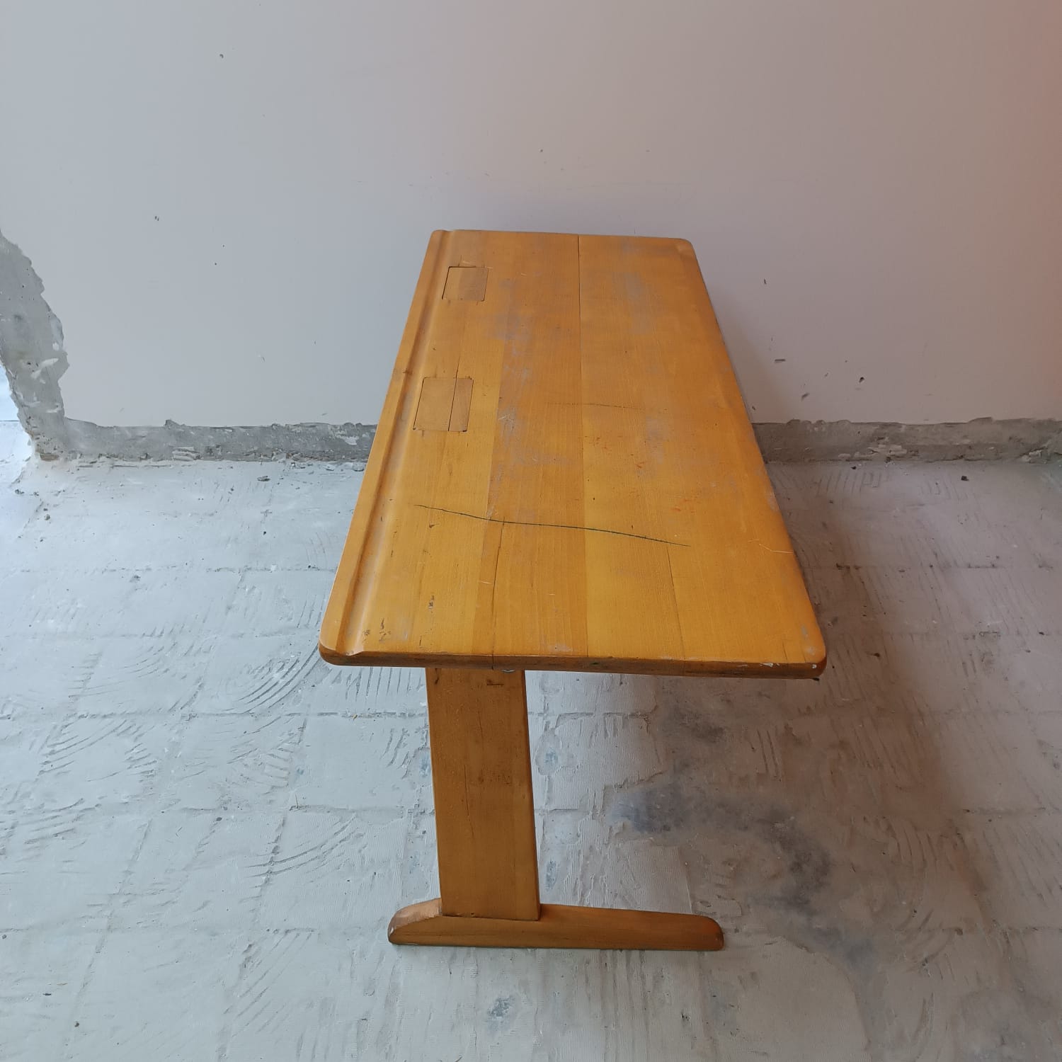 Casala 1960 children's school desk with inkwell slot