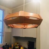 Scandinavian style wooden hanging lamp