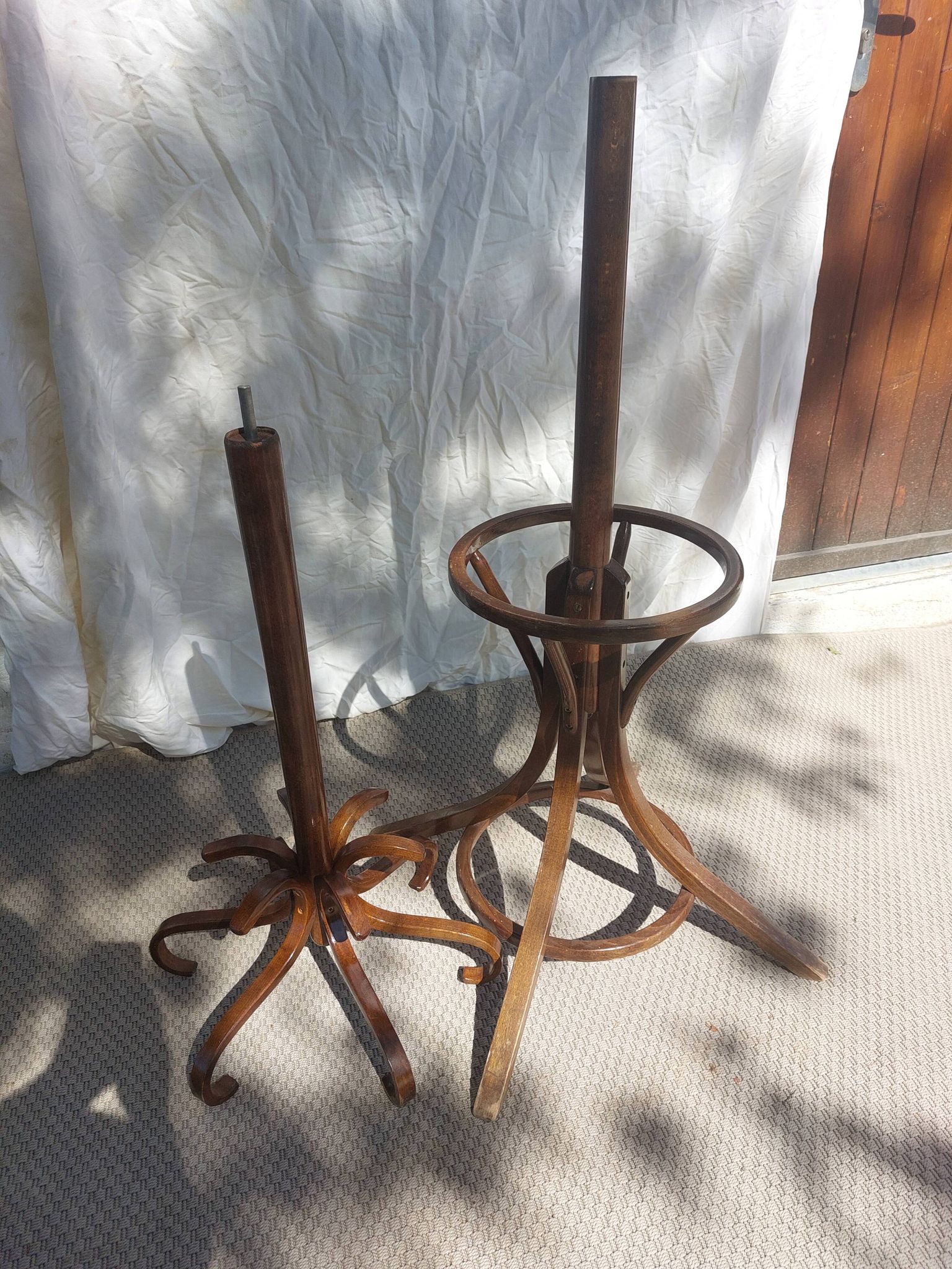 wooden parrot coat rack, bistro, vintage