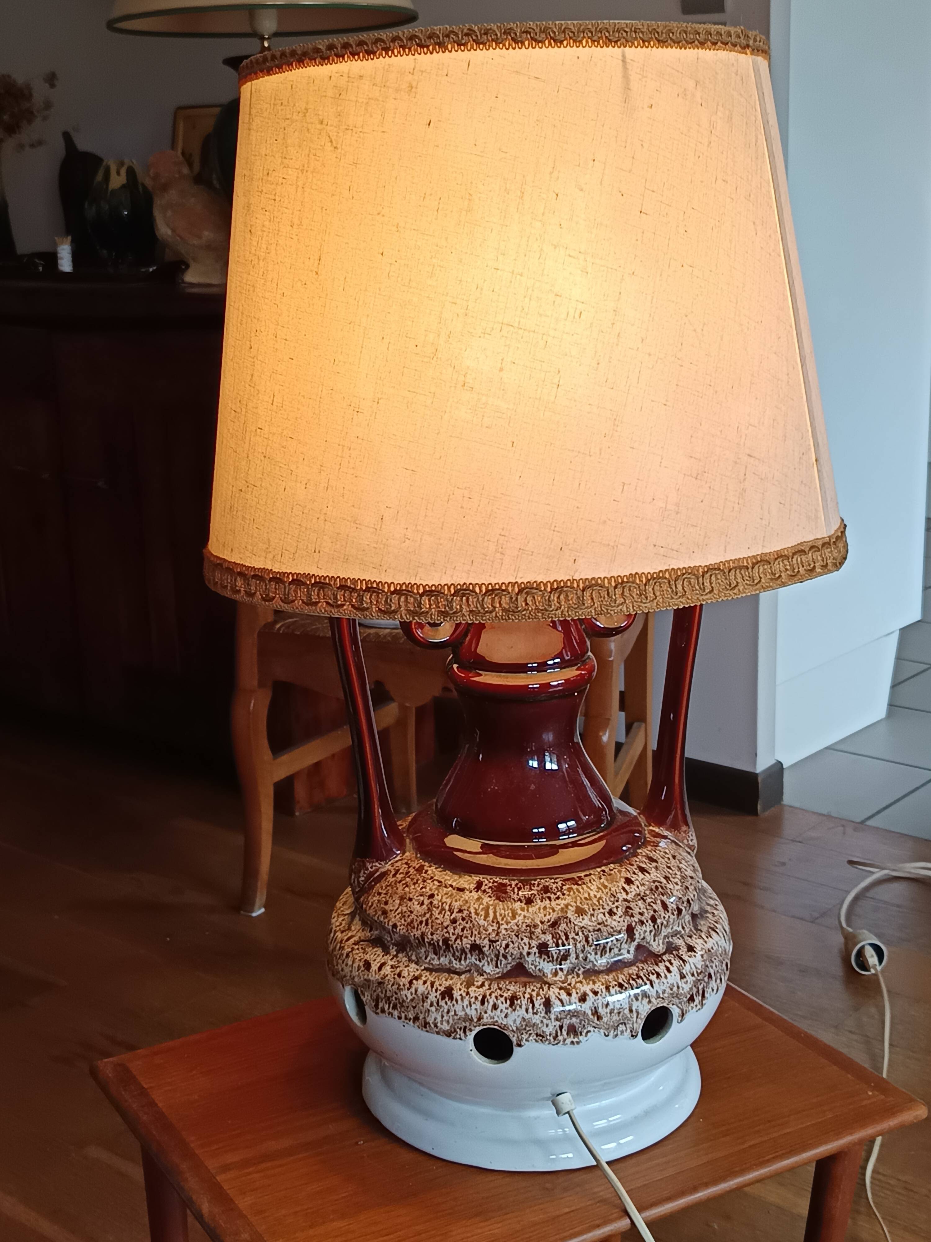 70s ceramic lamp