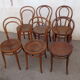 6 chaises bistrot bois courbé