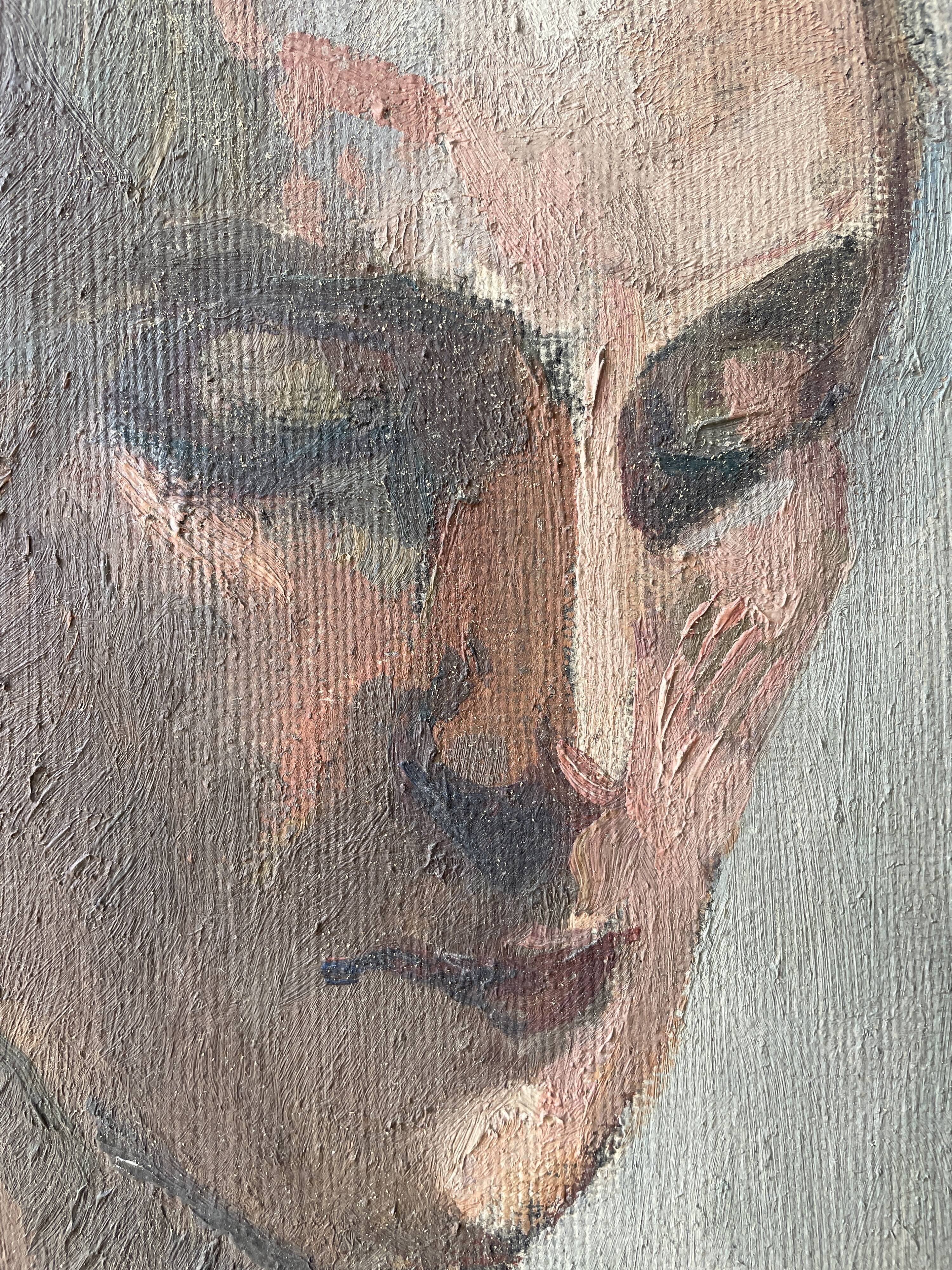 Old portrait painting