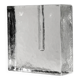 "Solifleur" Square Block Ice Glass Vase