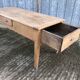Antique solid cherry farmhouse table with 3 drawers and 1 pull out.
