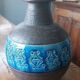 Aldo Londi for Bitossi. Rimini-Blue glazed ceramic vase, vintage design