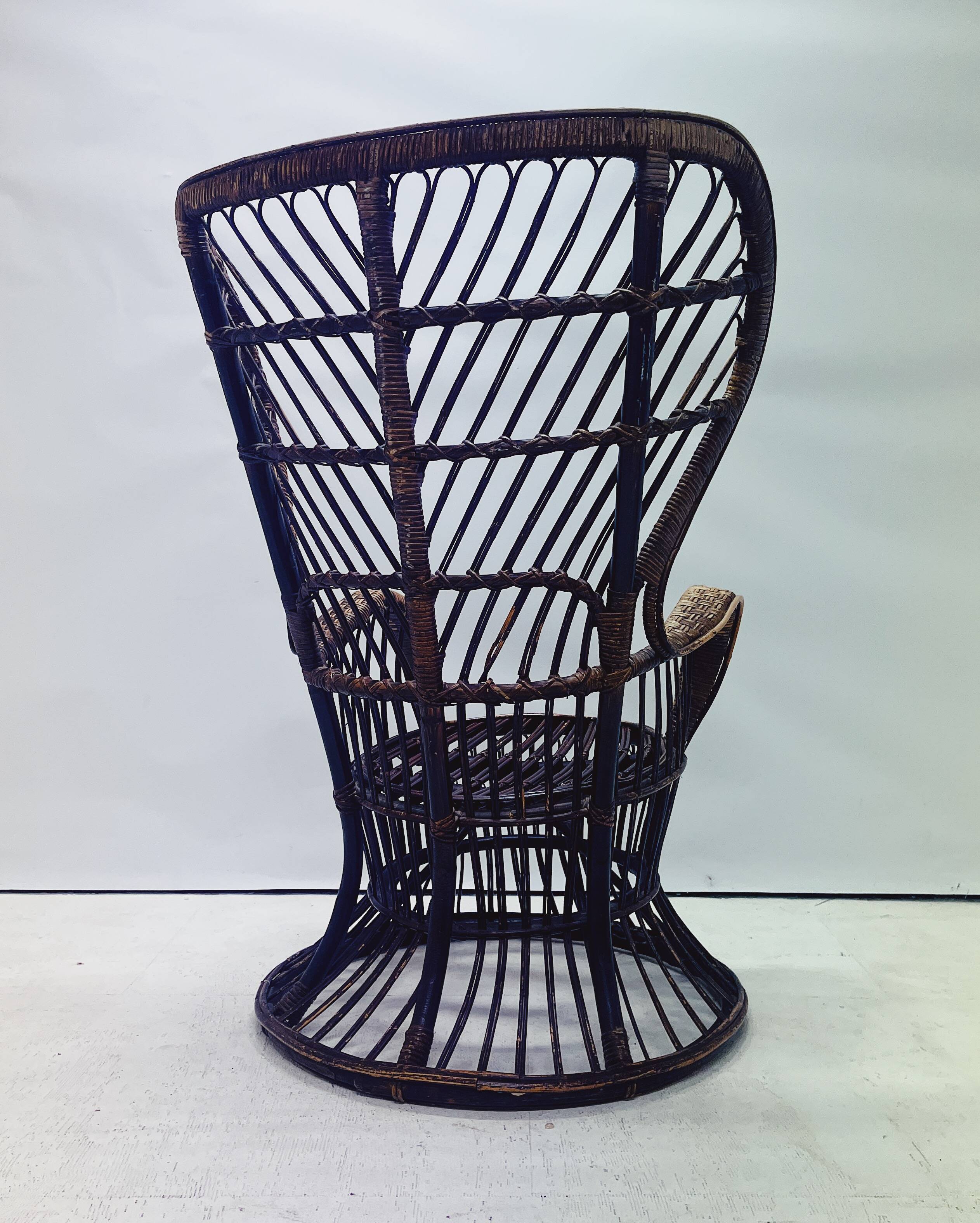 Vintage Rattan Peacock Chair