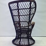 Vintage Rattan Peacock Chair