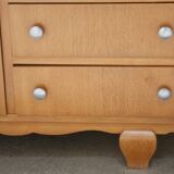 Art Deco oak chest of drawers (1950s/1960s). Very good condition.