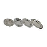 Lot of 5 oval raviers in stainless steel