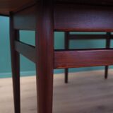 Table ovale en palissandre, années 1950, design danois, designer : Arne Vodder, productio