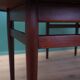 Table ovale en palissandre, années 1950, design danois, designer : Arne Vodder, productio