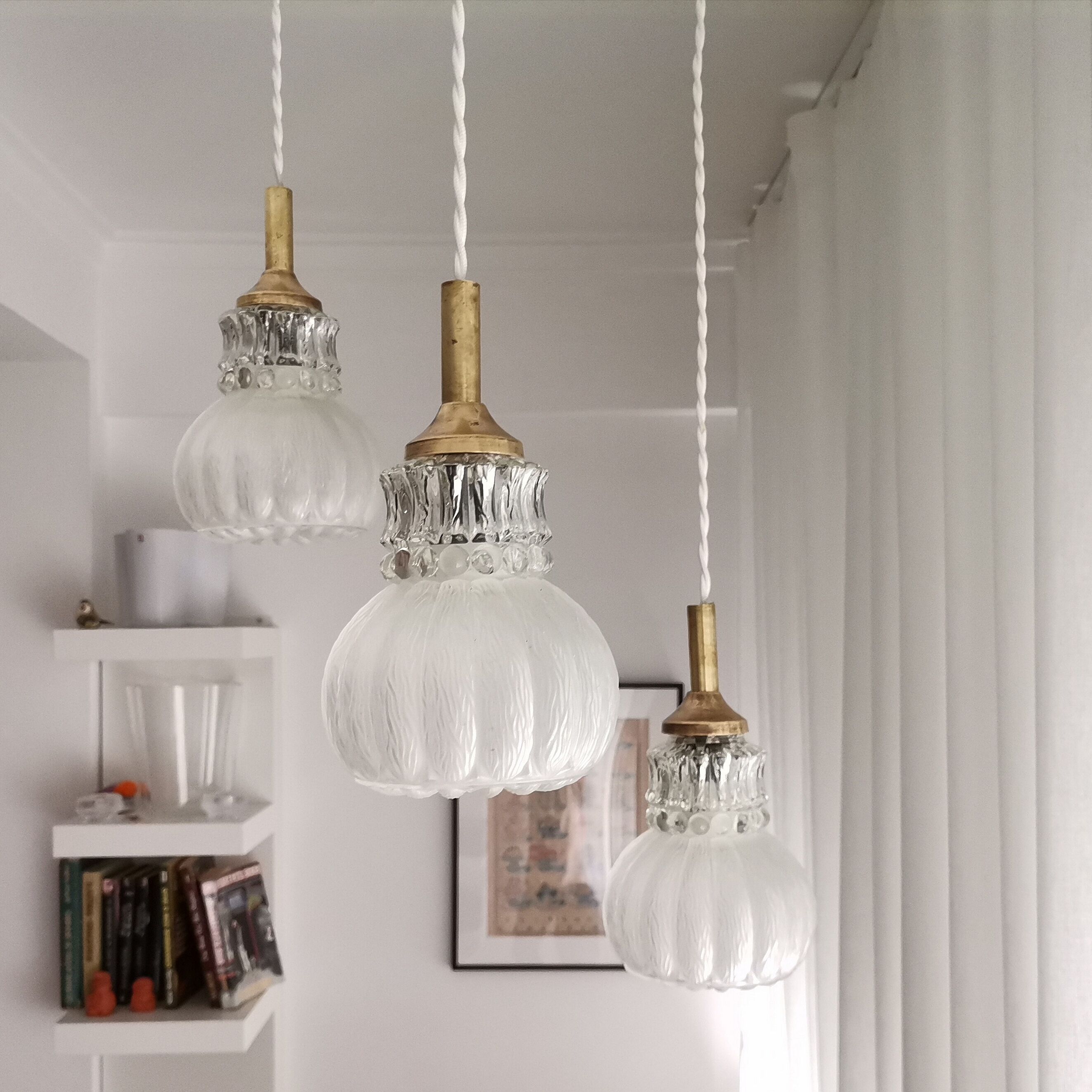 Vintage cascading chandelier hanging lamp