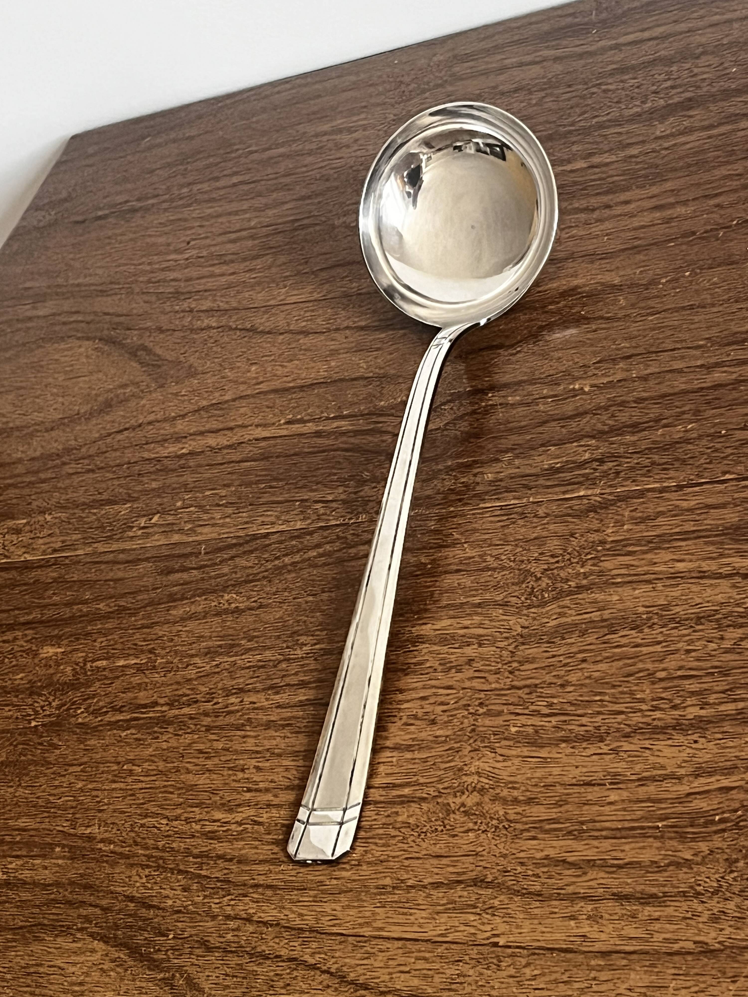 Silver-plated ladle