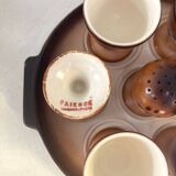 Egg cups and salt shakers