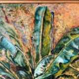 Banana trees on Rue du Havre, signed, 1988