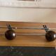 Wooden ball wall coat rack