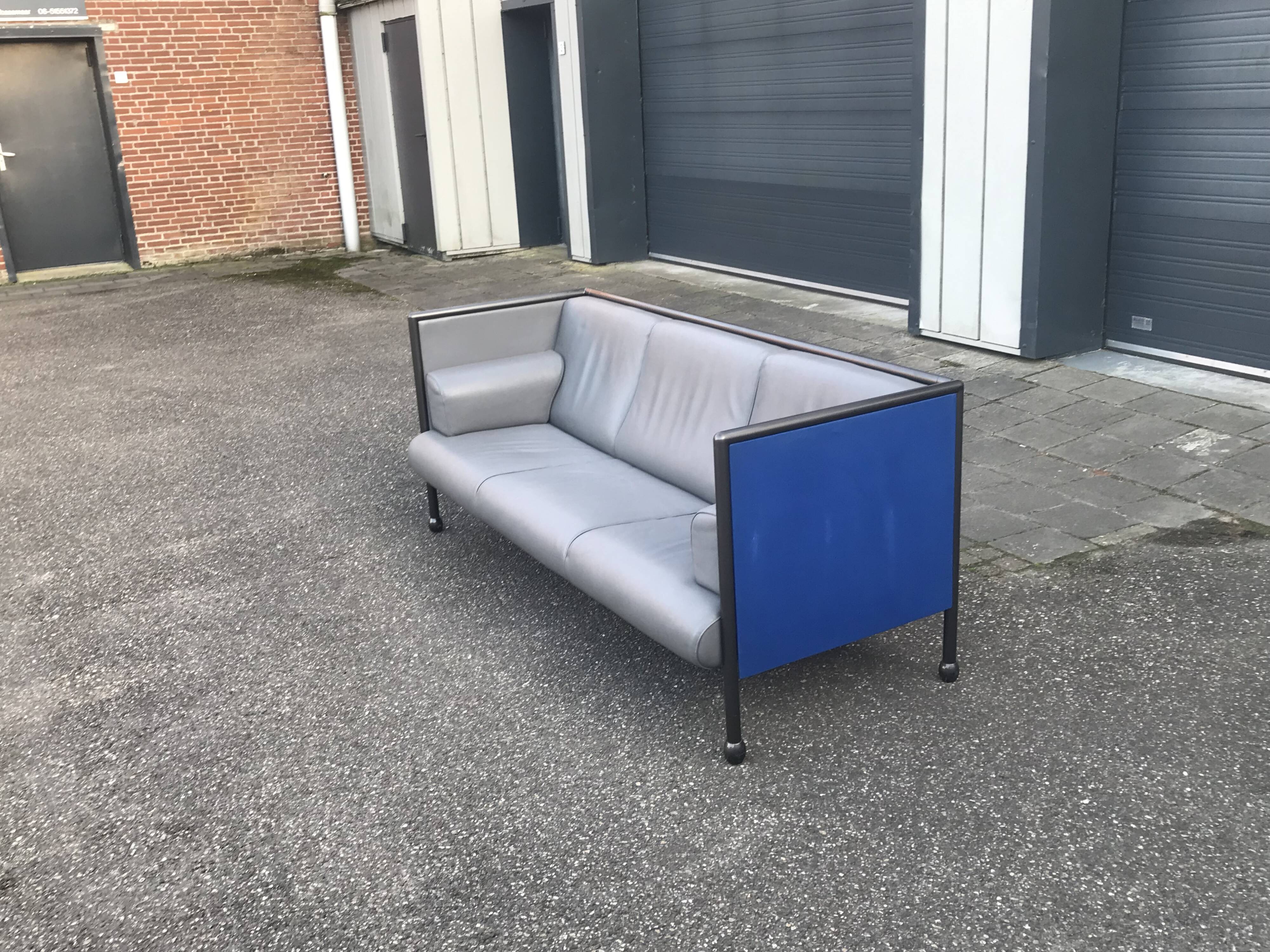 Postmodern Danube 850 3-seater sofa by Ettore Sottsass for Cassina 1992