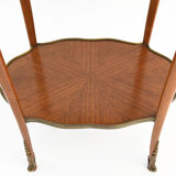 Louis XV style pedestal table in marquetry