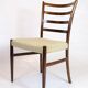 Chaise de salle à manger - Palissandre - Tissu en laine légère - N.O. Møller - Années 1960