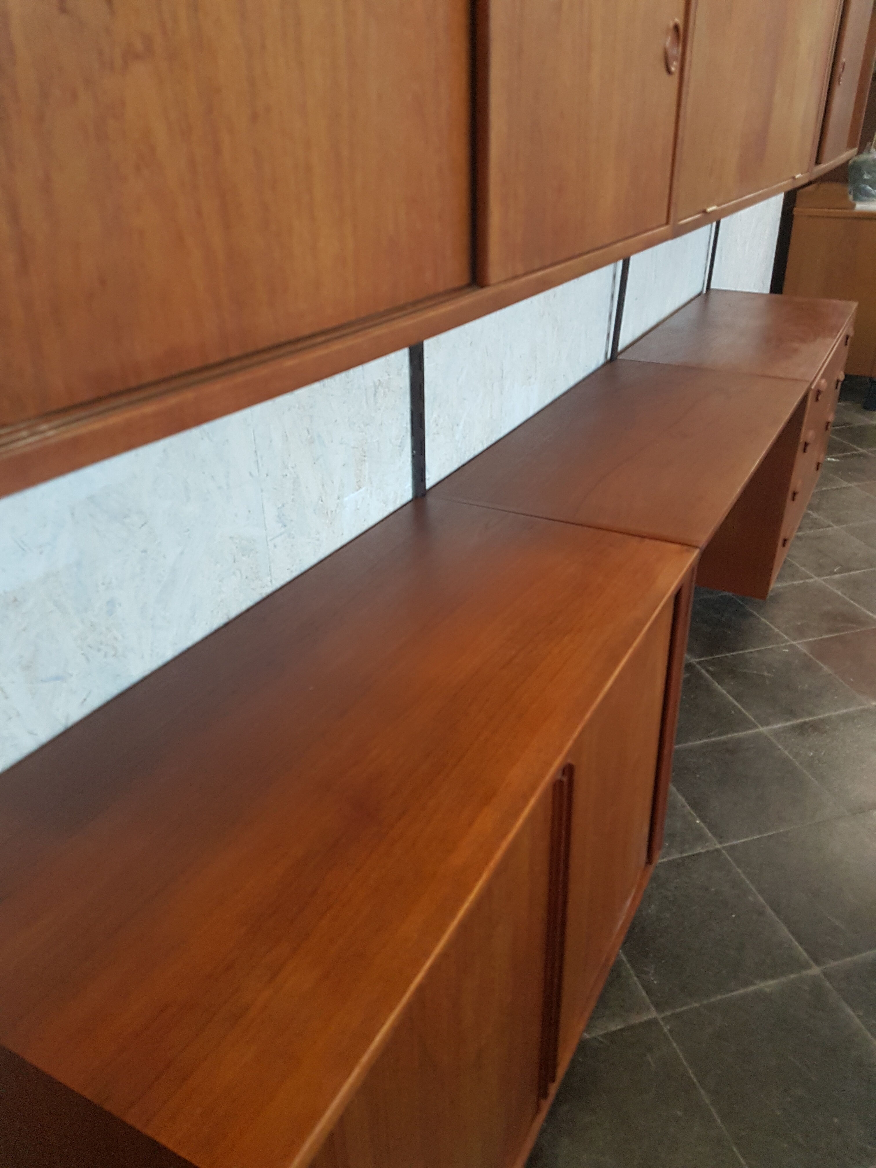 Vintage Kai Kristiansen XL teak shelving, wall unit
