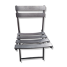 Foldable chair in black metal