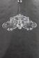 1970s Italian Chrome Plated and Glass Chandelier