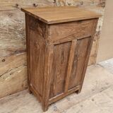 Old bedside table with 4 drawers in Burmese teak