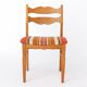 Set of 4 Henning Kjærnulf Oak Dining Chairs | Danish | EG Møbler | 1970s