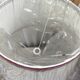 Set of 3 large vintage pleated fabric lampshades – trimmings –