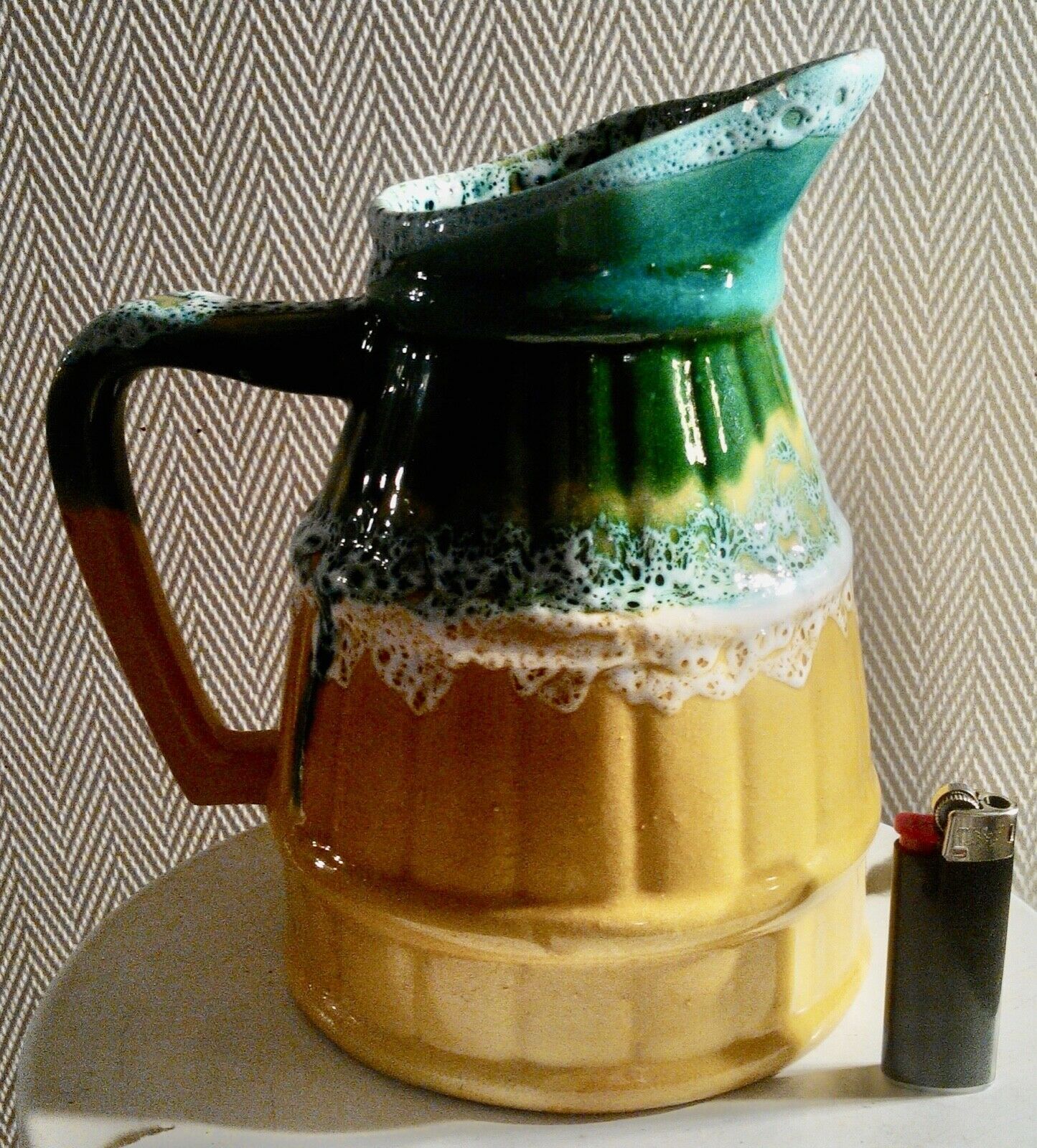 Pichet ceramique vintage signé Ribero Vallauris