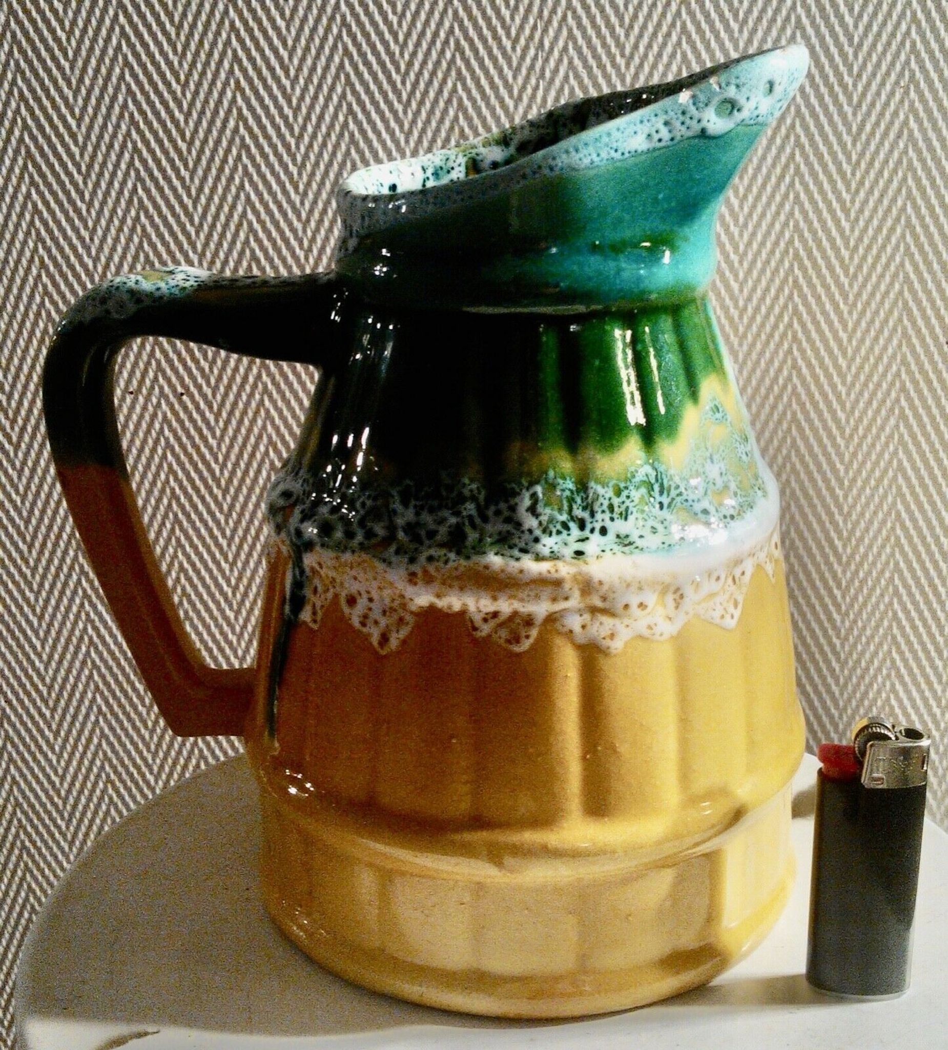 Pichet ceramique vintage signé Ribero Vallauris