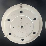 Plafonnier Holophane en métal laqué