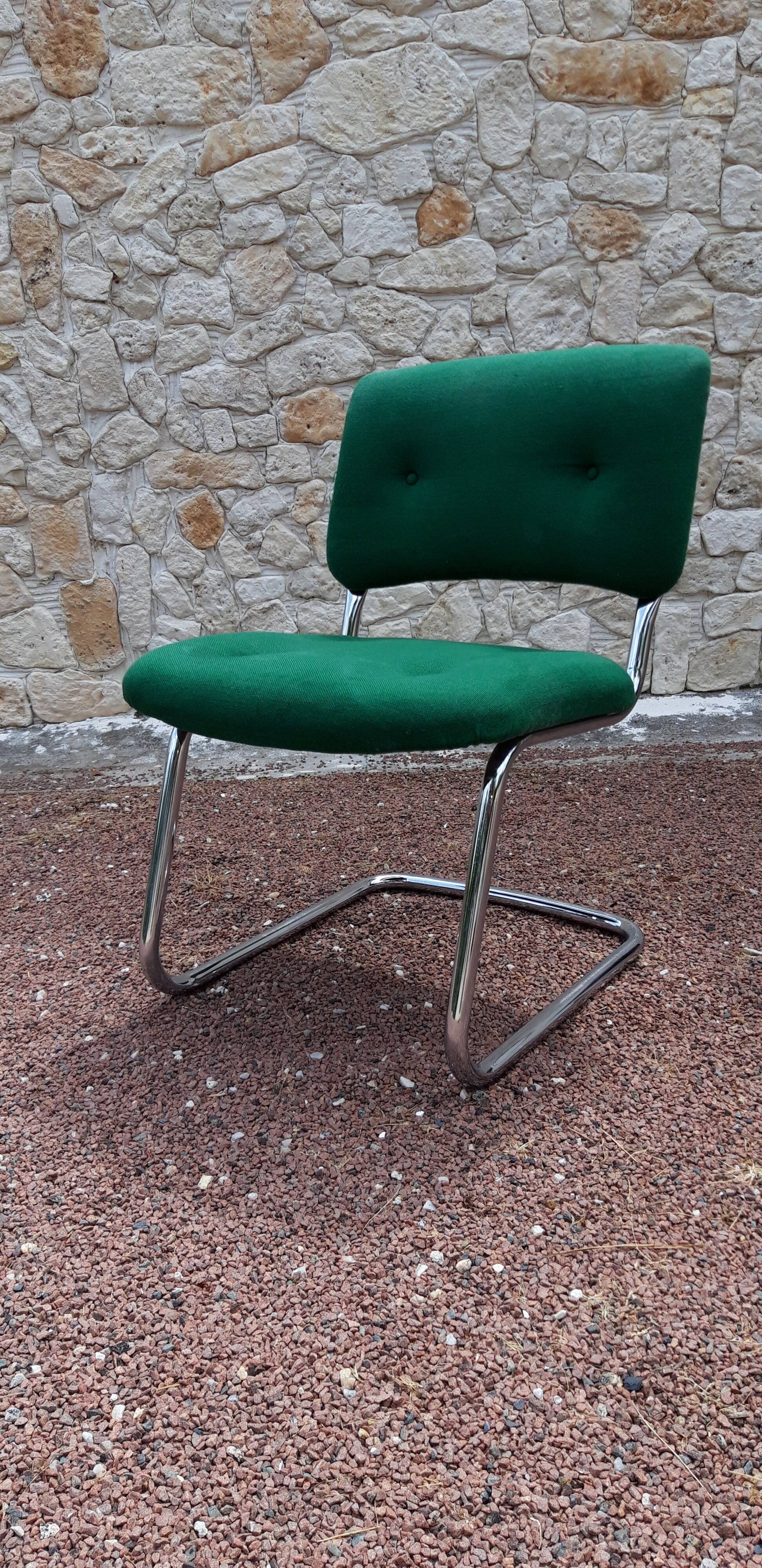Chaise Stafor Steelcase verte