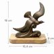 Modernist Bird in Flight Sculpture on Breccia Marble Base — France, 1